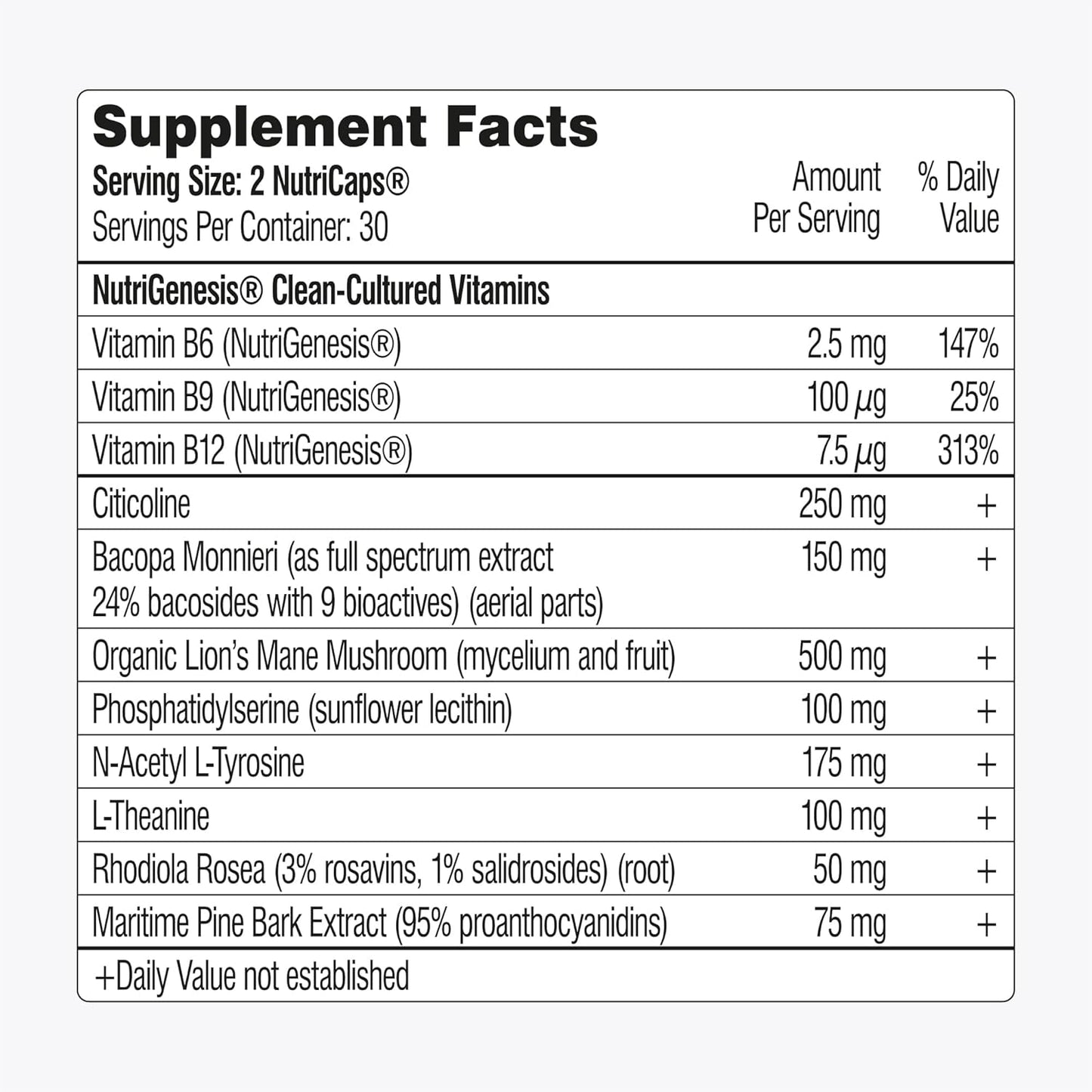 Mind Lab Pro MLP v4 Universal Nootropic Brain Booster Supplement 60-Count